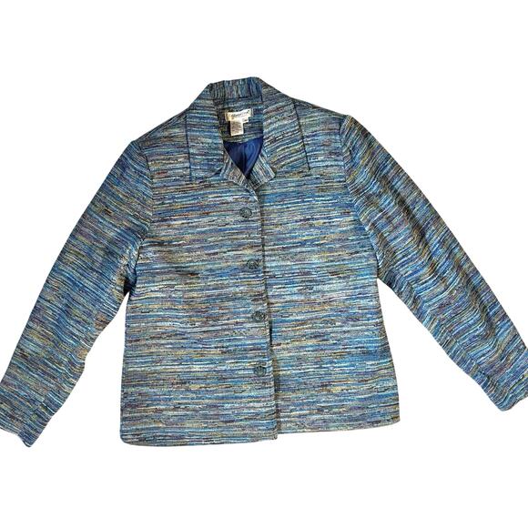 Coldwater Creek Multicolor Woven Jacket Blazer – Women’s Medium - Picture 2 of 10
